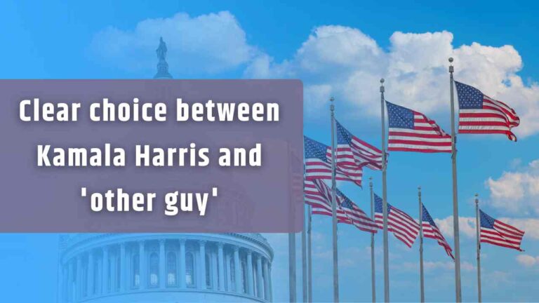 Clear choice between Kamala Harris and 'other guy'